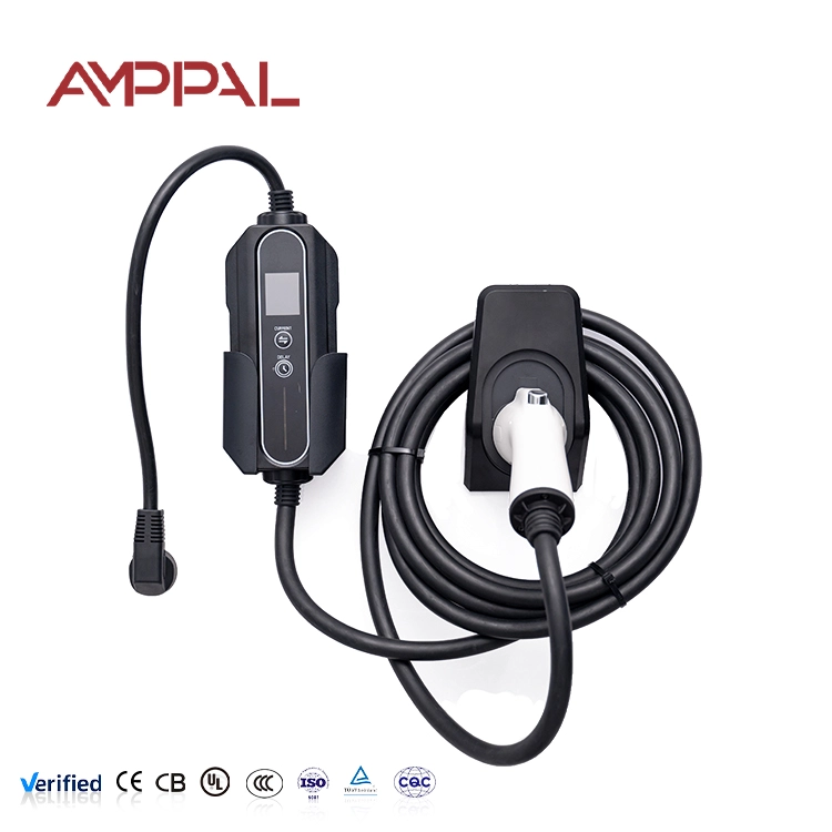 Pengecas EV AC Mudah Alih 11kW dengan Reka Bentuk Akrilik untuk Pengecasan Perjalanan dan Rumah