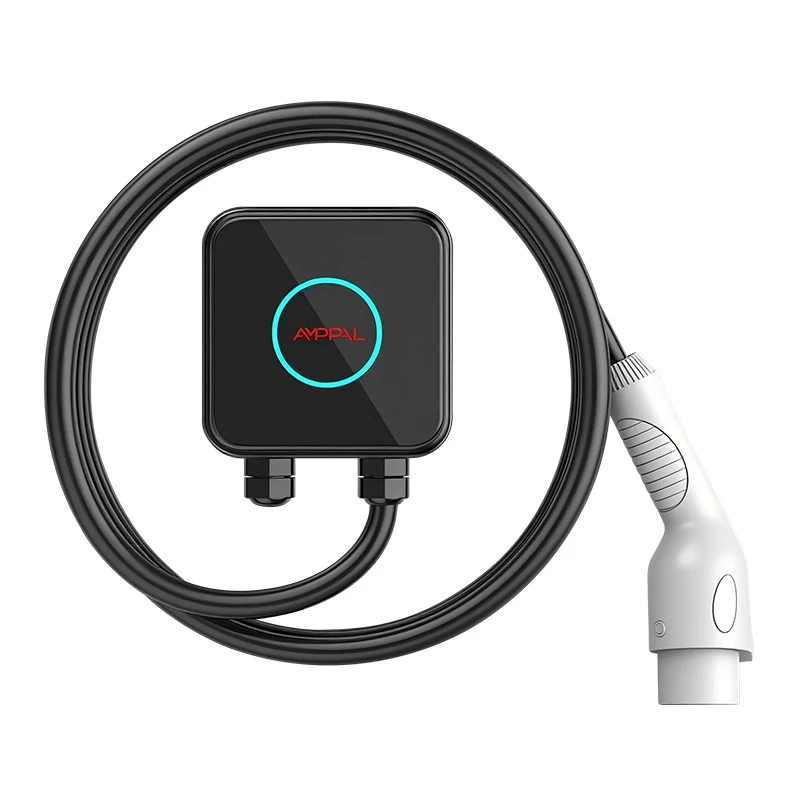 Pengecas EV AC EV Kotak Dinding Kompak 7kW untuk Garaj Kediaman